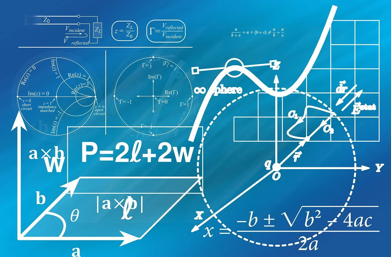 Illustrations de plusieurs formules et graphiques mathématiques